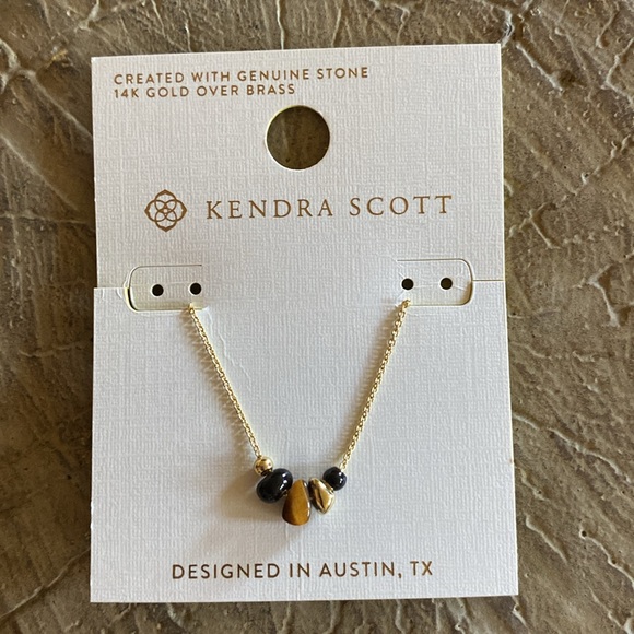 Kendra Scott Faye Strand Necklace - Brown Mix NWT - Picture 7 of 7